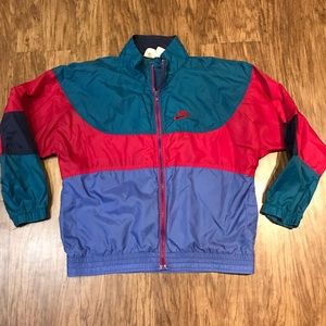 Vintage Nike Womens Red‎ green Blue Windbreaker L